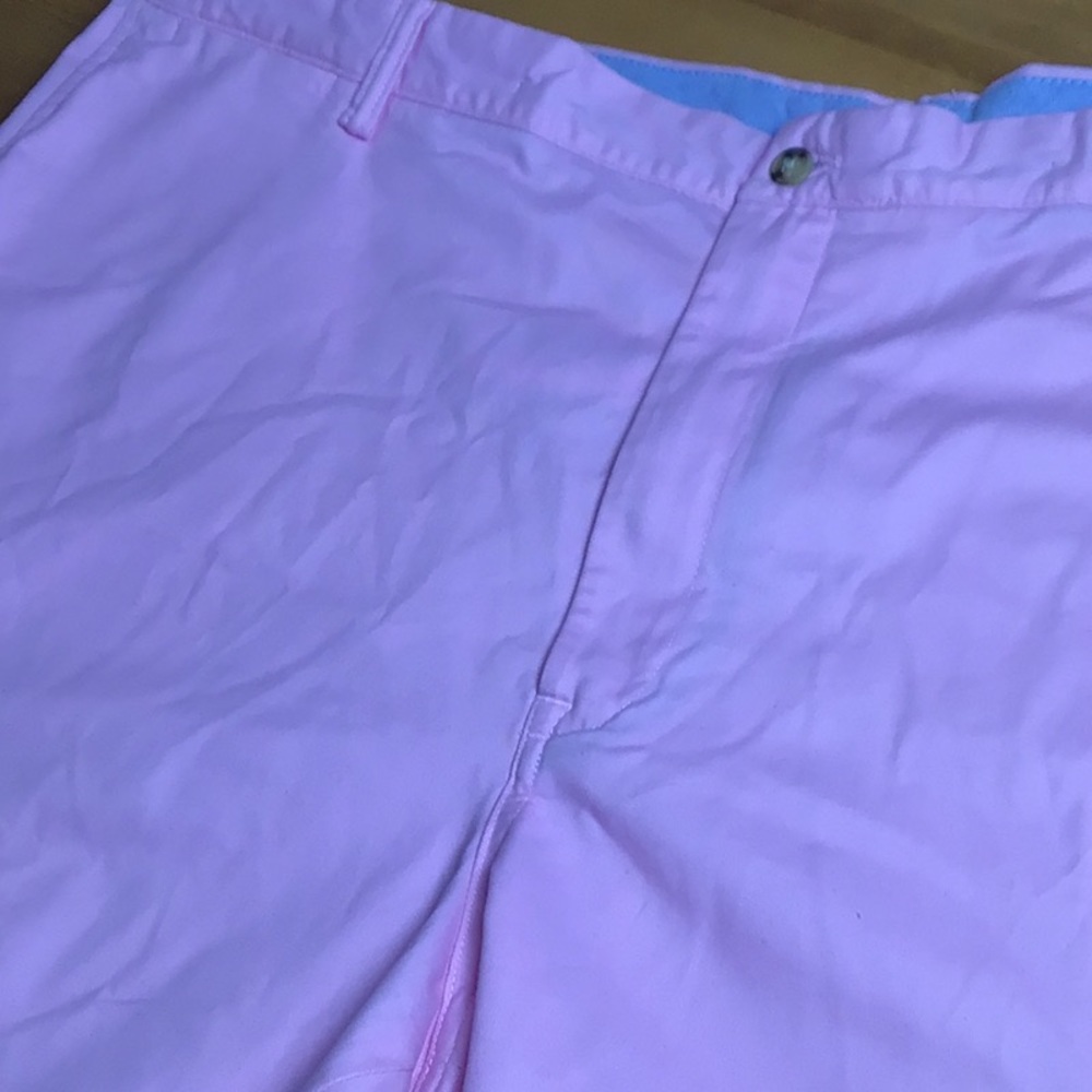 Ralph Lauren Pink Men’s Flat Front Shorts with Blue Pony size 46:classic fit - Picture 14 of 16